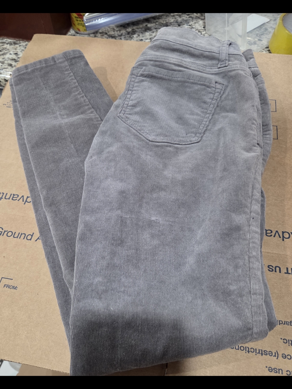 Old Navy Size 2 Women's Gray Skinny Corduroy Jeans
